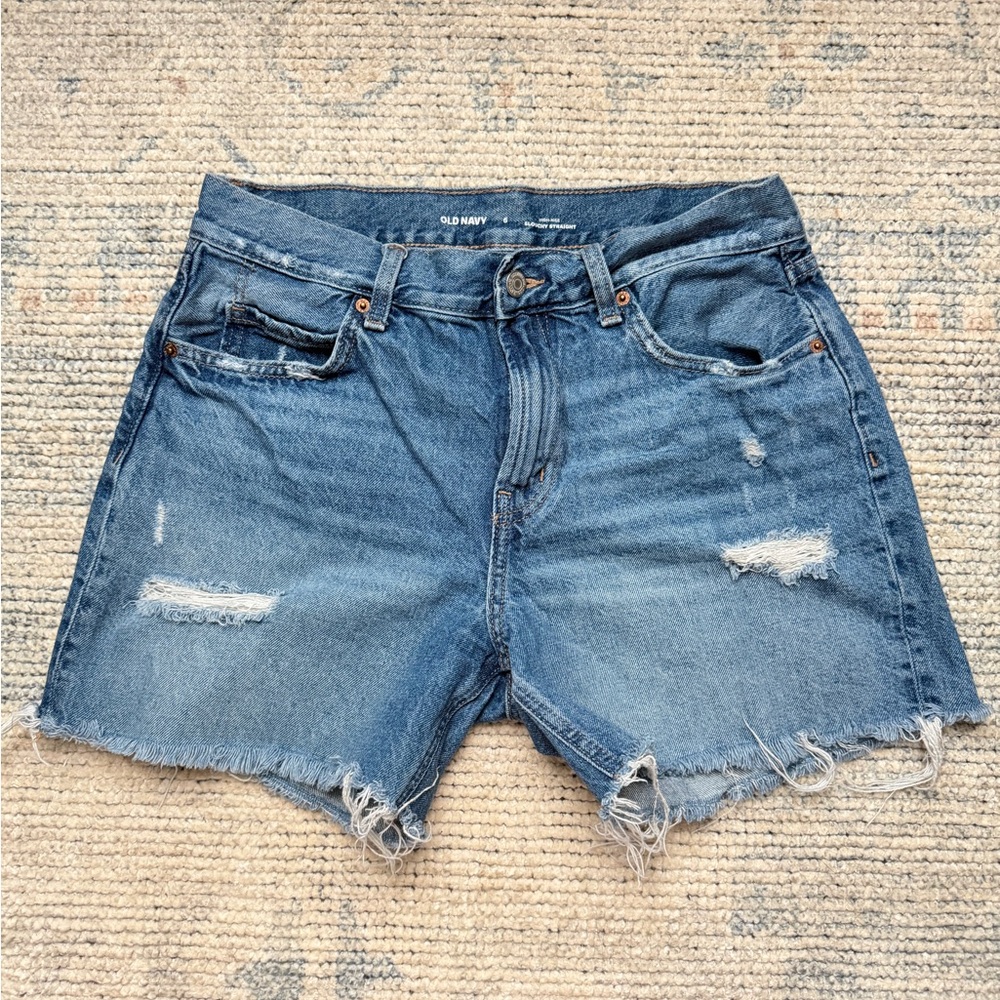 Old Navy Women's Distressed Blue Jean Shorts